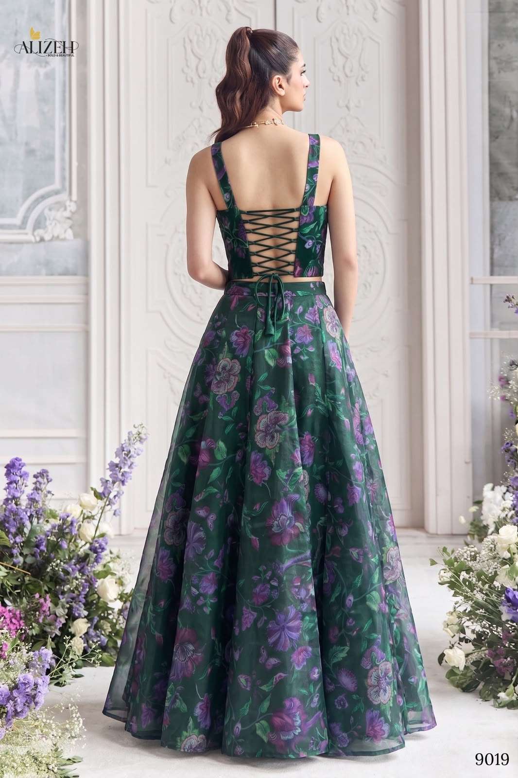 ALIZEH OFFICIAL 9019 9022 BEST PARTY WEAR ORGANZA FABRIC WITH BEAUTIFUL FLOWER PRINT LEHENGA CHOLI BEST RATE ALIZEH OFFICIAL 9019 9022 BEST PARTY WEAR ORGANZA FABRIC WITH BEAUTIFUL FLOWER PRINT LEHENGA CHOLI BEST RATE